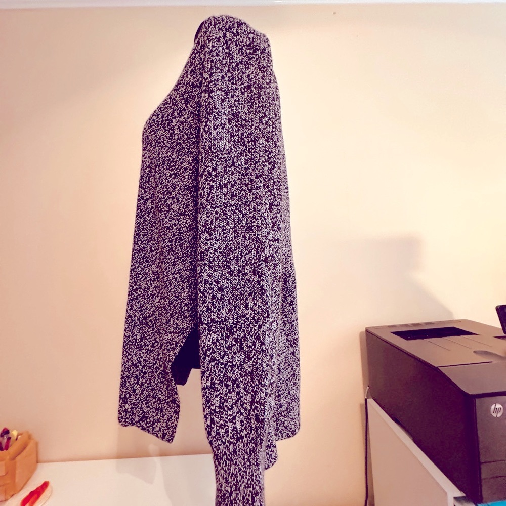 Athlete Switchback Pullover Sweater Black Marl - image 5